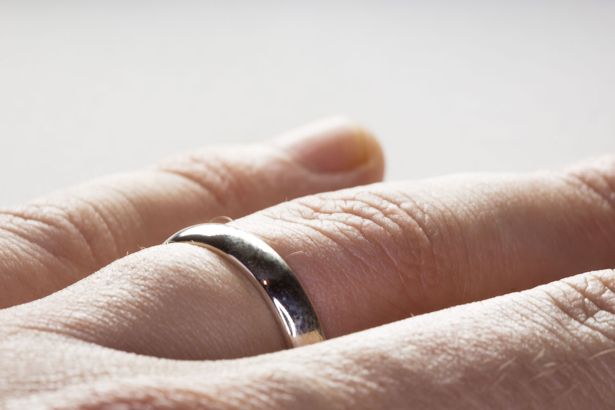 The Basic Ring, 3D printed in silver.
