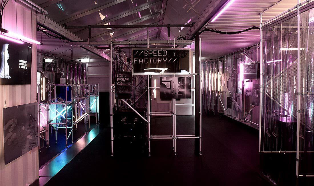 A flipdots display, part of a large scale interactive installation.