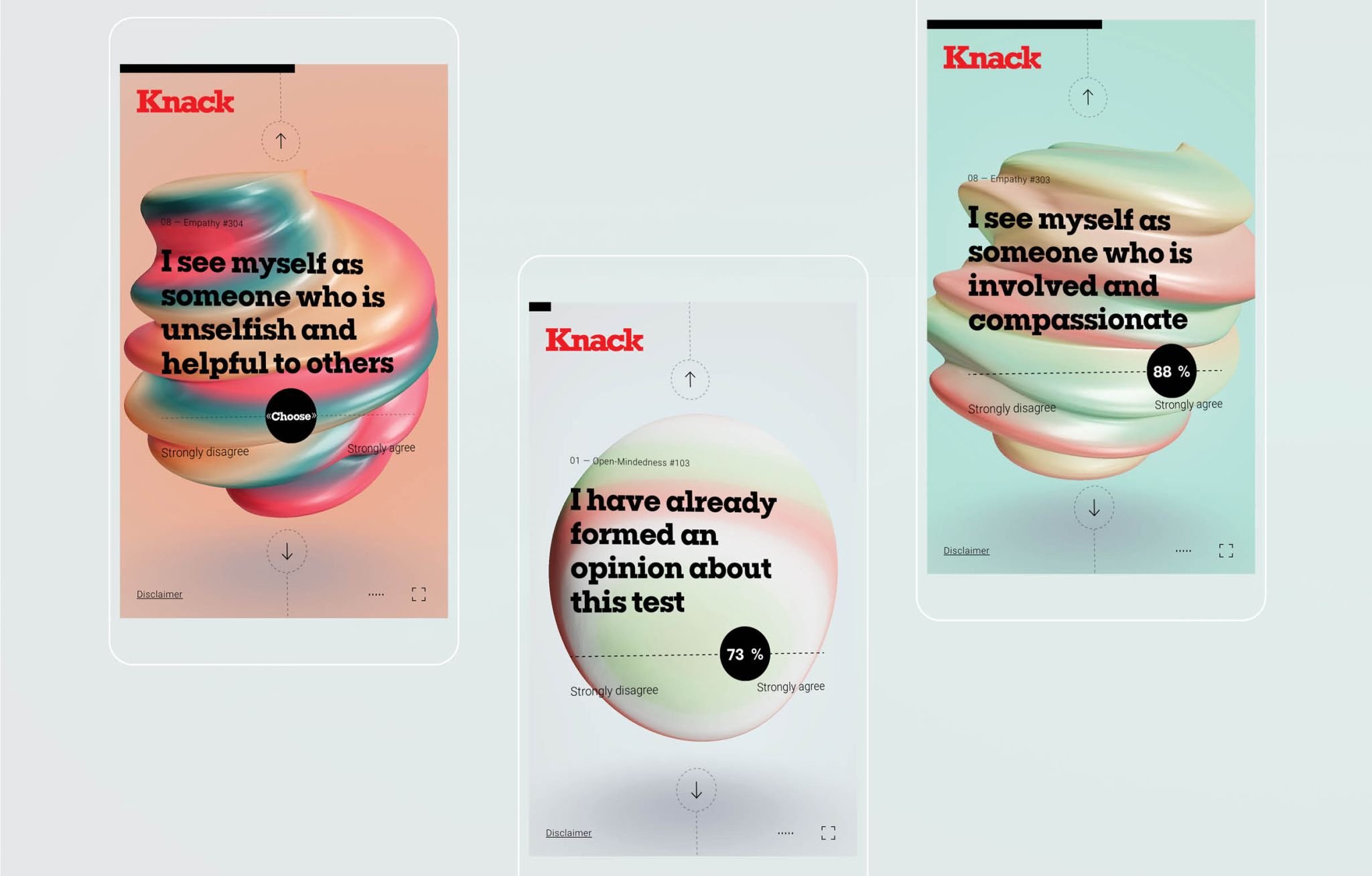 Mobile version of the website
